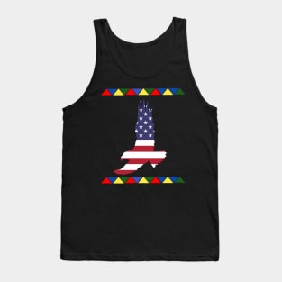 Independence Day usa Celebration,  4 of July America flag Tank Top